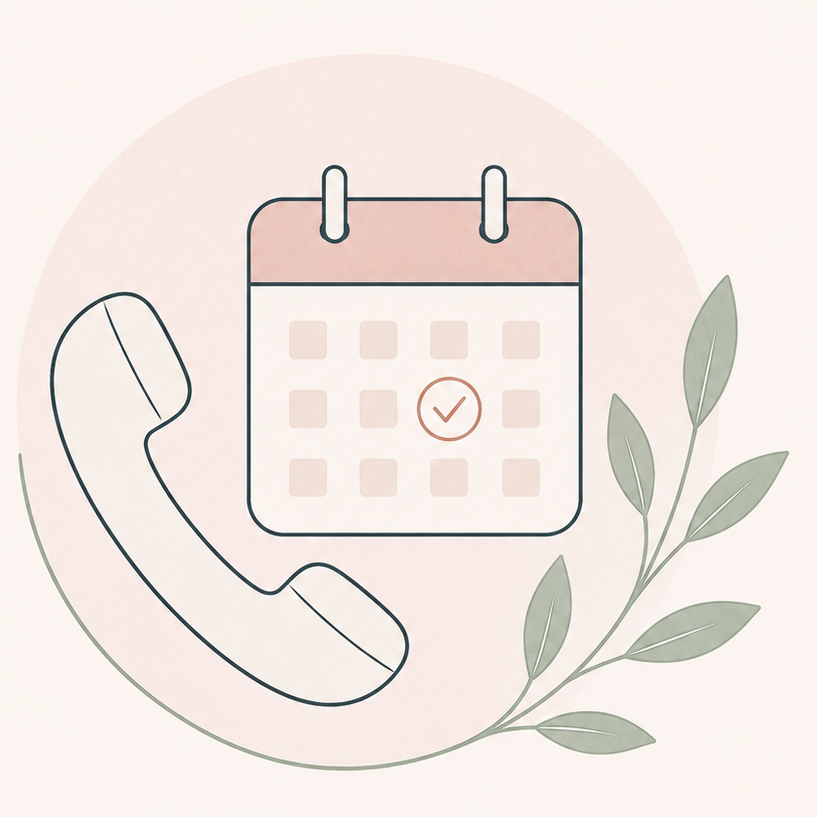 Illustration d’un téléphone et d’un agenda